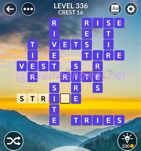 Wordscapes Level 336 Answers [ + Bonus Words ] .